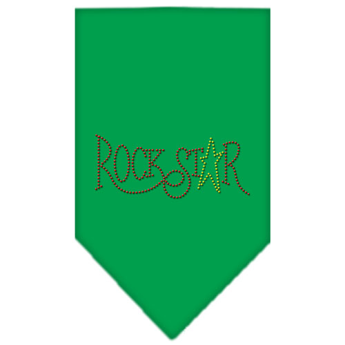 Rock Star Rhinestone Bandana Emerald Green Large